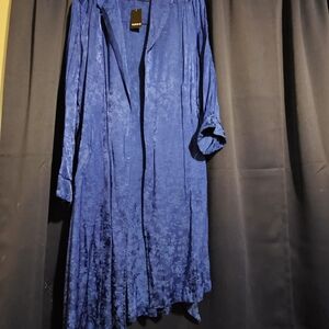 Torrid Royal Blue Floral Coat
